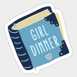 Girl Dinner Sticker